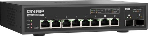 מתג QNAP 8-Port 10GbE QSW-L3208-2C6T Lite Managed