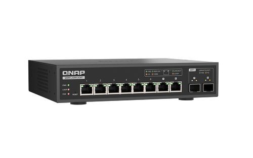 מתג QNAP 8-Port 10GbE QSW-L3208-2C6T Lite Managed
