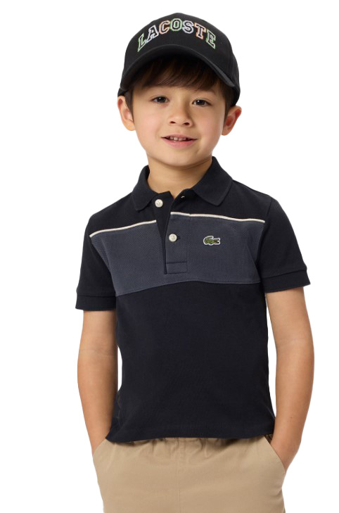 חולצת פולו לקוסט Lacoste Colorblock Pique Polo Shirt | ילדים