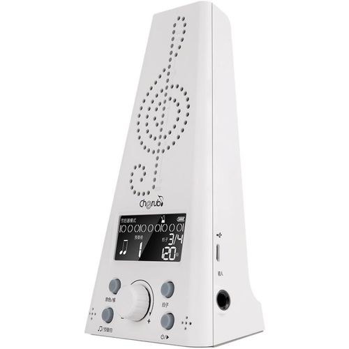 מטרונום + טיונר עומד דמוי מכני Cherub WMT-230 WHITE