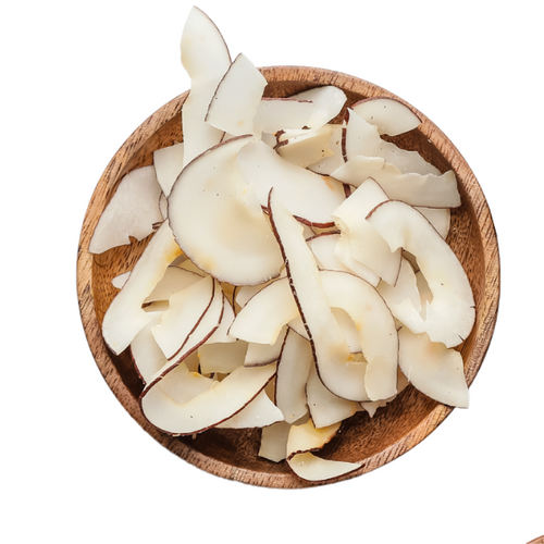 רצועות קוקוס מיובשות בתפזורת 500 גרם
