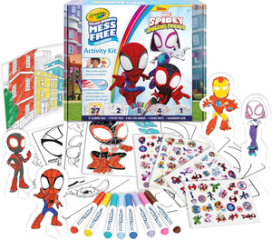 Color Wonder ספיידי וחבריו המופלאים – ערכת פעילות קסומה 18 דפים ו 5 טושים ללא לכלוך
