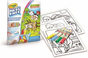 ערכת ציור ללא ליכלוך Color Wonder 18 דפים ו 4 טושים – חברים בחווה