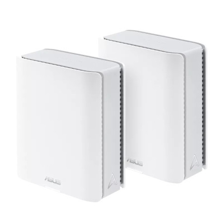 ראוטר ASUS ZenWiFi BT10 Tri-band WiFi 7 - צבע לבן, 2 יחידות באריזה