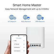 ראוטר ASUS ZenWiFi BT10 Tri-band WiFi 7 - צבע לבן, 2 יחידות באריזה