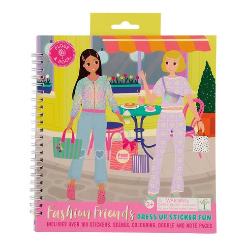 חוברת מדבקות הלבשה וצביעה Fashion Friends יום כיף