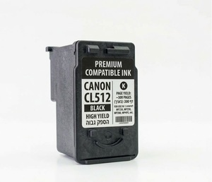 דיו שחור תואם פרימיום Canon PG512 (הספק 500 דף)