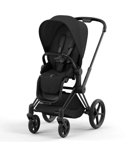 עגלה משולבת Priam 4 לתינוק Sepia Black שלדה שחור מט Cybex