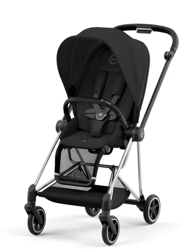 עגלה משולבת MIOS 3 לתינוק Sepia Black שלדה כרום שחור Cybex