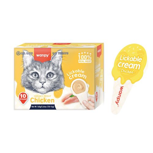 וונפי ליקוקים לחתול 10 כפיות עוף