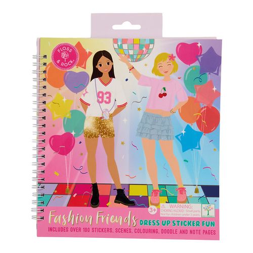חוברת מדבקות הלבשה וצביעה Fashion Friends מסיבה