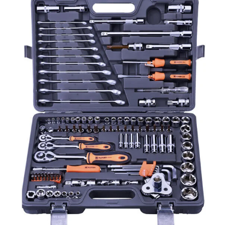 סט בוקסות 1/2"+1/4"+"D-3/8 מקצועי 132 חלקים HARDEN