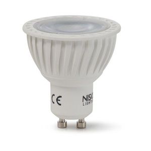  נורת דקרויקה לבנה 36° GU10 7W אור חם 