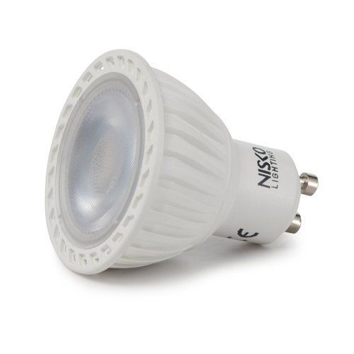  נורת דקרויקה לבנה 36° GU10 7W אור חם 