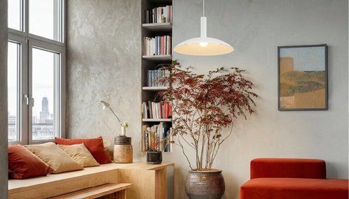  מנורת תליה VELA 11W 30CM גוף לבן אור חם 