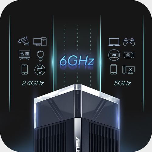 ראוטר ASUS ZenWiFi Pro ET12 WIFI 6E - שתי יחידות באריזה
