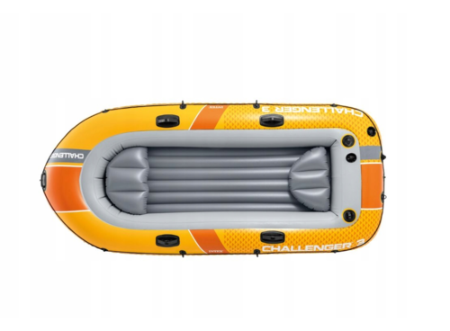 סירת גומי מתנפחת לים +משוטים ומשאבה לשלושה Intex Challenger 3 דגם 66313 ✮