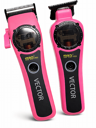 סט מכונות תספורת MRD PRO Vector Pink Edition אם אר די