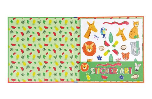 יצירה עם מדבקות ריחניות - ג'ונגל