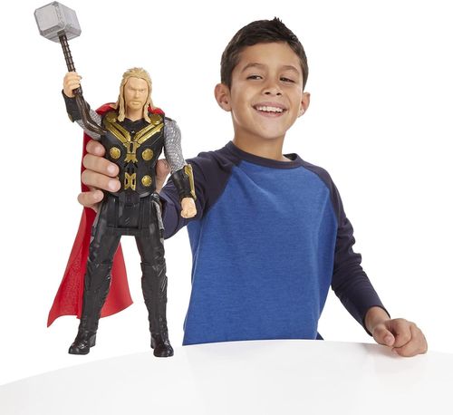 בובת תור עם גרזן Age of Ultron Titan Hero Tech Thor עם אפקטים קוליים