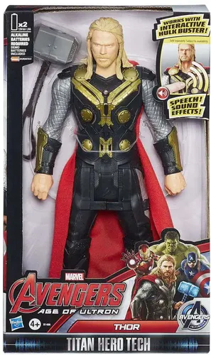 בובת תור עם גרזן Age of Ultron Titan Hero Tech Thor עם אפקטים קוליים