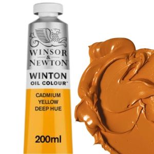 צבע שמן 200 מ"ל Winton Oil Colour Cadmium Yellow Deep Hue 115