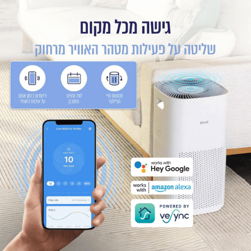 מטהר אוויר חכם Levoit Core 600S