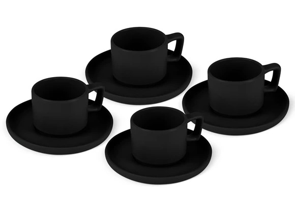 סט כוסות אספרסו וצלוחיות 8 חלקים Berlinger Haus BH10019A Stoneware