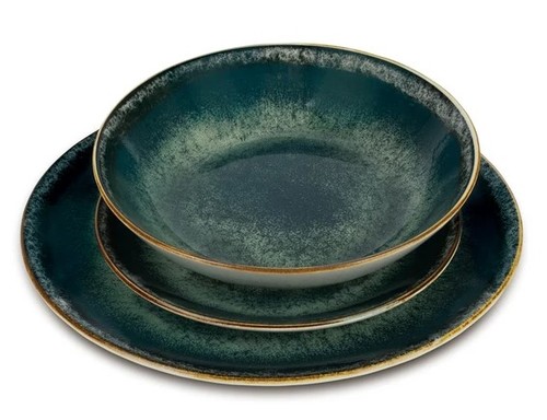 סט כלי אוכל פורצלן 18 חלקים Berlinger Haus Green BH10300