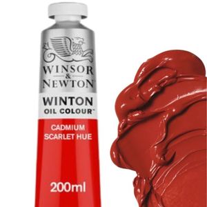 צבע שמן 200 מ"ל Winton Oil Colour Cadmium Scarlet Hue 107