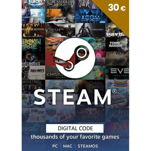 כרטיס מתנה דיגיטלי Steam 30€ – Gift Card