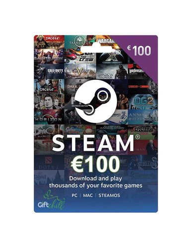 כרטיס מתנה דיגיטלי Steam 100€ – Gift Card