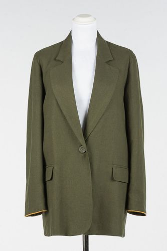 Linen blend blazer