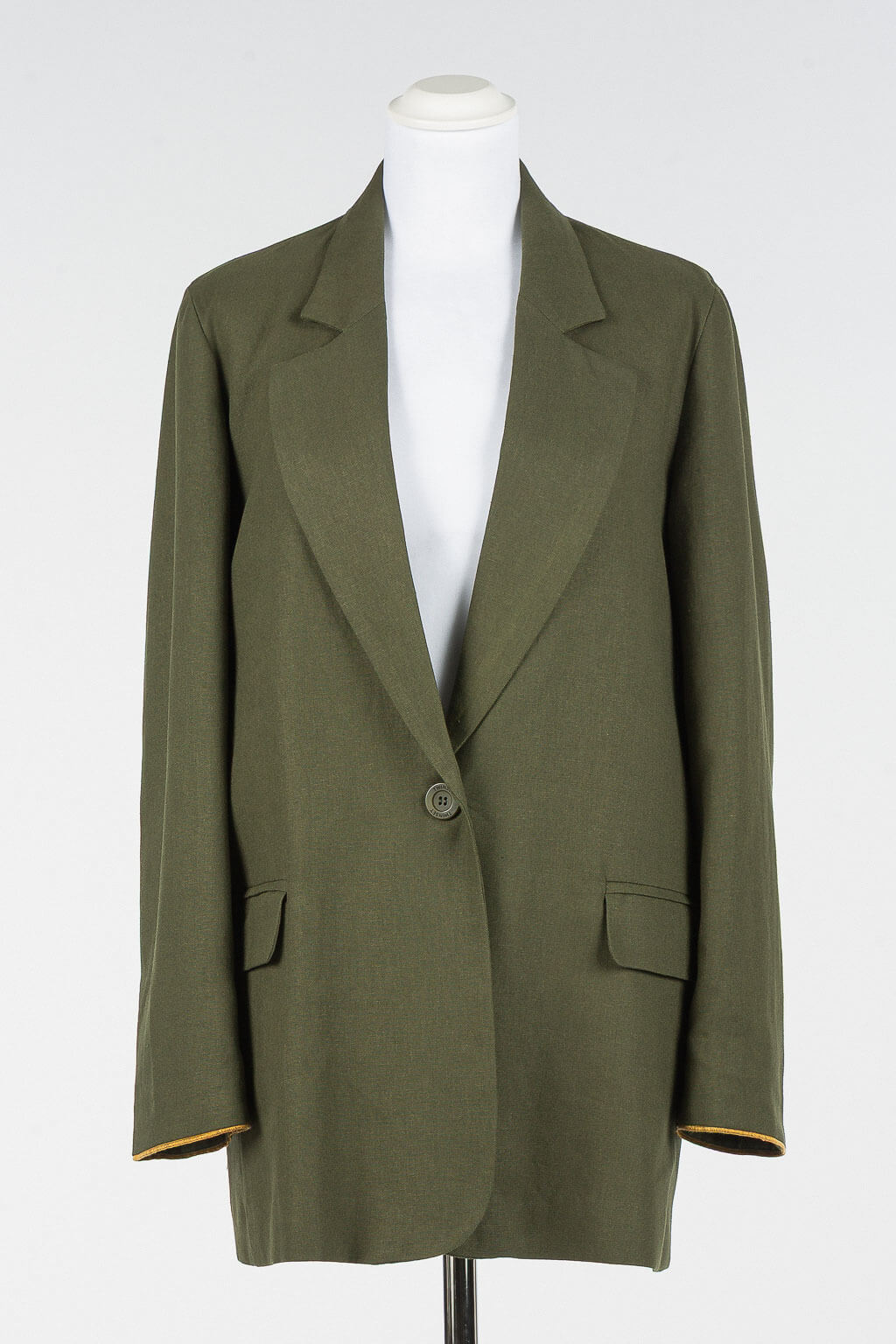 Linen blend blazer