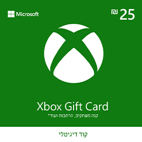 כרטיס מתנה / גיפט קארד Xbox Gift Card 25 ILS