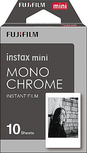 10 דפי צילום שחור לבן למצלמת אינסטקס Fuji Instax Mini Mono Chrome