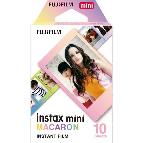 10 דפים למצלמת פולארויד Fuji Instax Mini Macaron