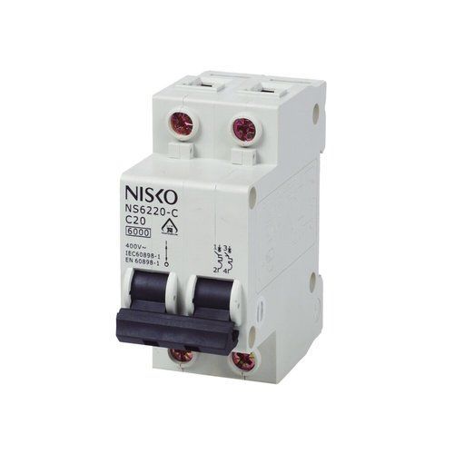  מפסק אוטומטי זעיר ביתי 6KA אופיין C דו פאזי NS6216-C 2P 16A 