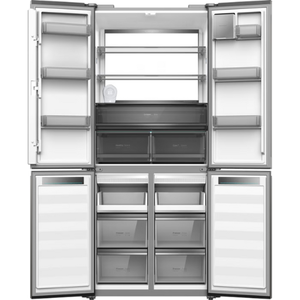 מקרר 4 דלתות מקפיא תחתון 502 ליטר נטו Electra EL5070N קו אפס עם ארונות מטבח - גימור נירוסטה אחריות ע"י היבואן הרשמי אלקטרה