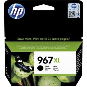 ראש דיו שחור מקורי HP 967XL 3JA31AE (הספק 3,000 דף)