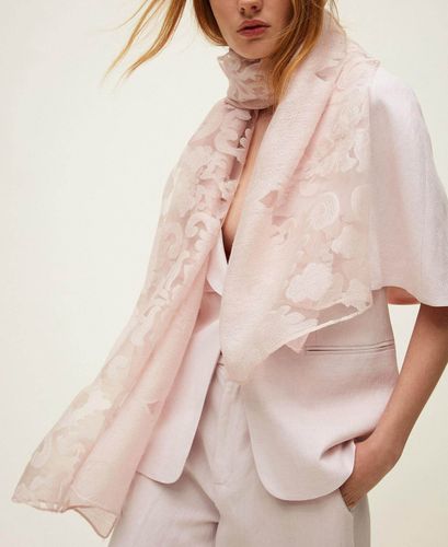 Inlaid lace stole