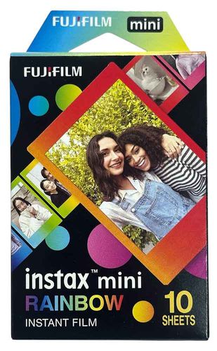 10 דפים למצלמת פולארויד Fuji Instax Mini Rainbow