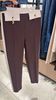 Two-colour trousers in double-layer crêpe fabric