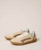 Trainers with contrasting inserts