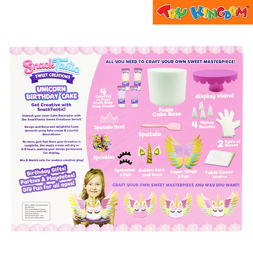 עוגת יום הולדת חד קרן של Sweet Creations (פלסטיק)