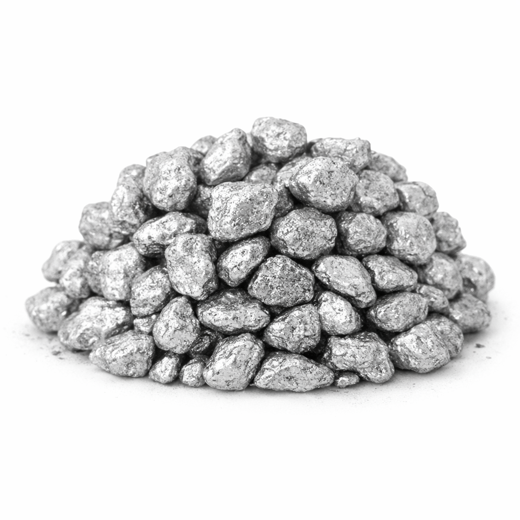 אבנים צבע כסף