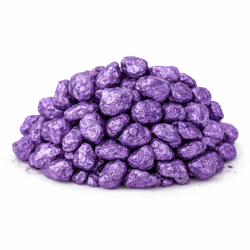 אבנים צבע סגול מטאלי