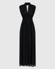 Full length dress with gathering