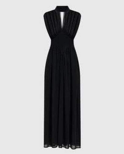 Full length dress with gathering