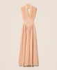 Full length dress with gathering